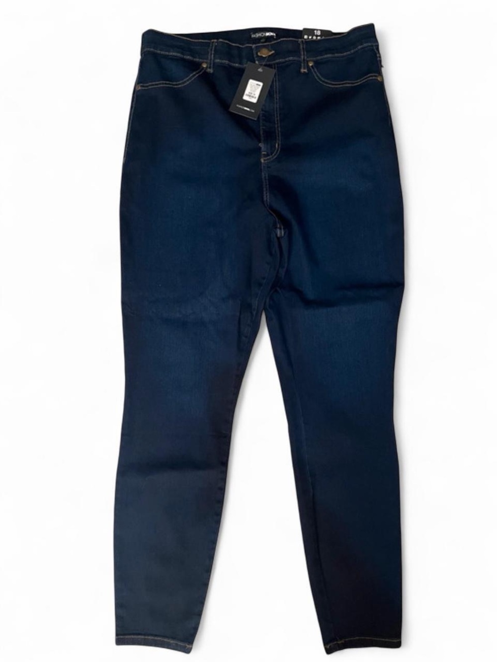 Fashion Nova Women's Dark Blue Skinny Jeans